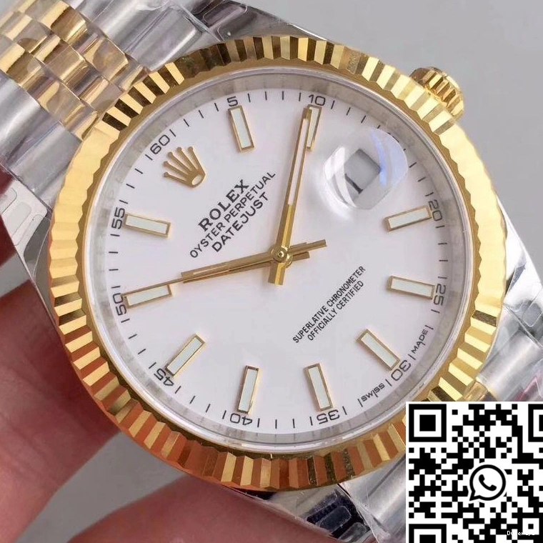 EW White Datejust M126333-0016 Factory Dial Rolex 0214